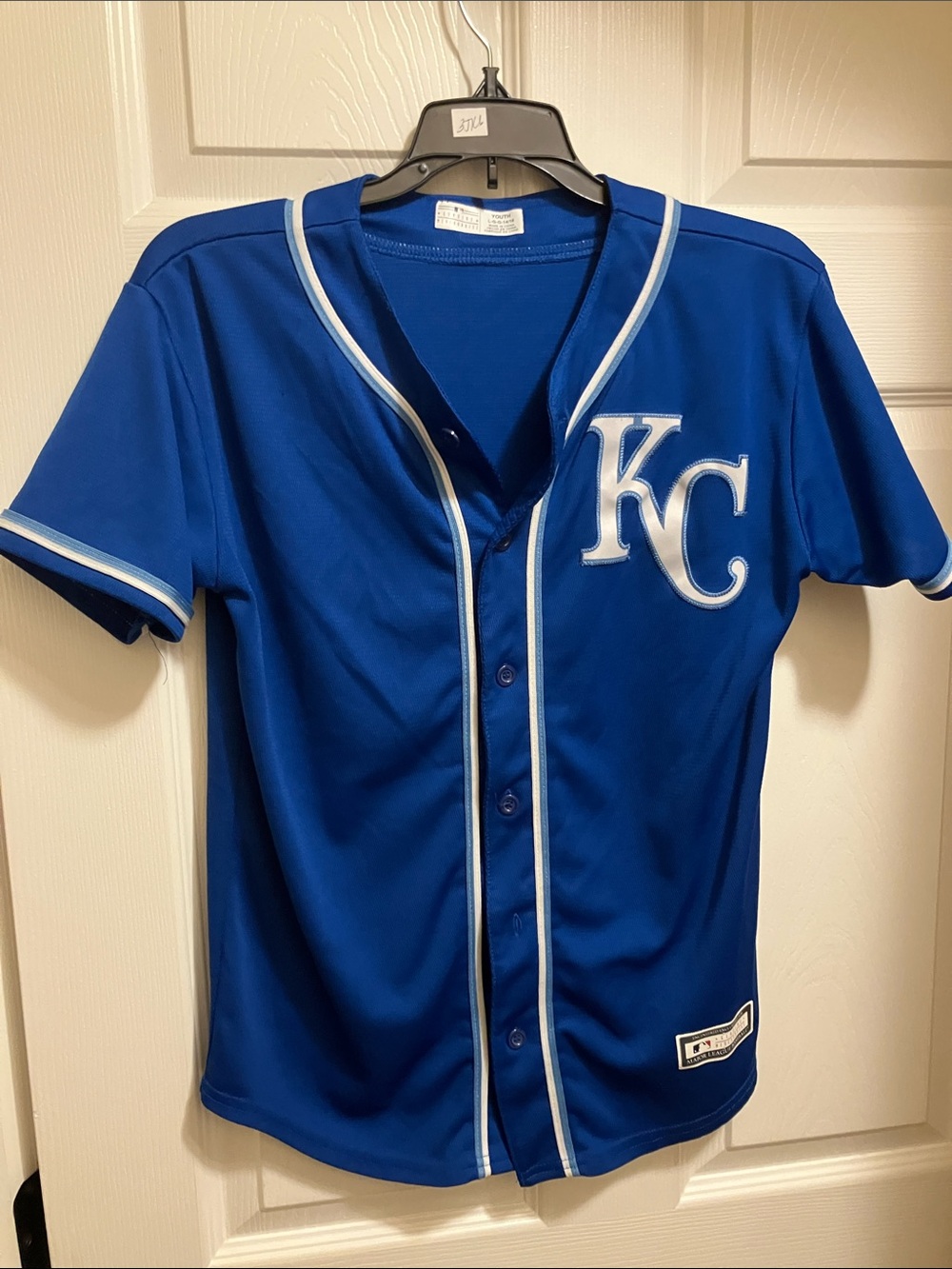 Genuine Merchandise KC Blue Baseball Jersey with White Trim